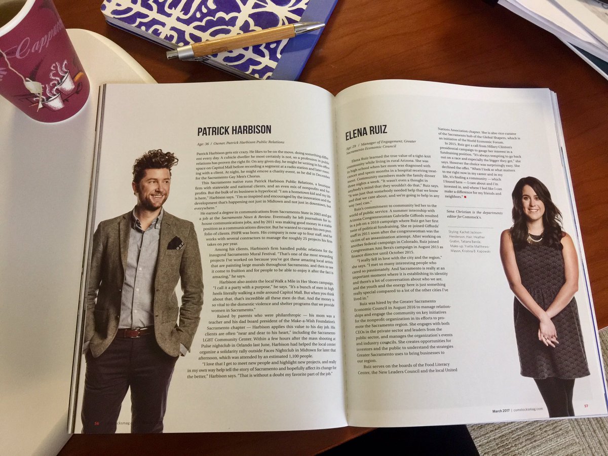 LauraEBraden's tweet photo. Love seeing friends recognized for their talents/community work - cheers to @PWeekly, Elena Ruiz and all the #Yp2017 pros in @comstocksmag! https://t.co/MJAFTsuS6Z