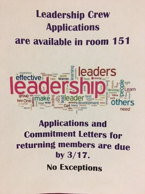 HS- Leadership CREW information