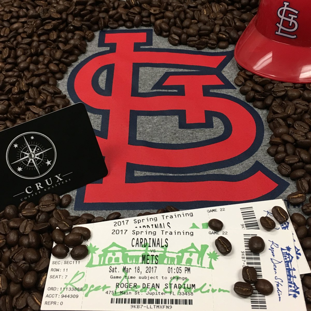 CruxCoffee's tweet photo. Want free #coffee and tickets to see the @Cardinals vs. @Mets?  Share our latest Facebook post for a chance to win!  https://t.co/LHDlEBQj3q https://t.co/ousw0QRmg4