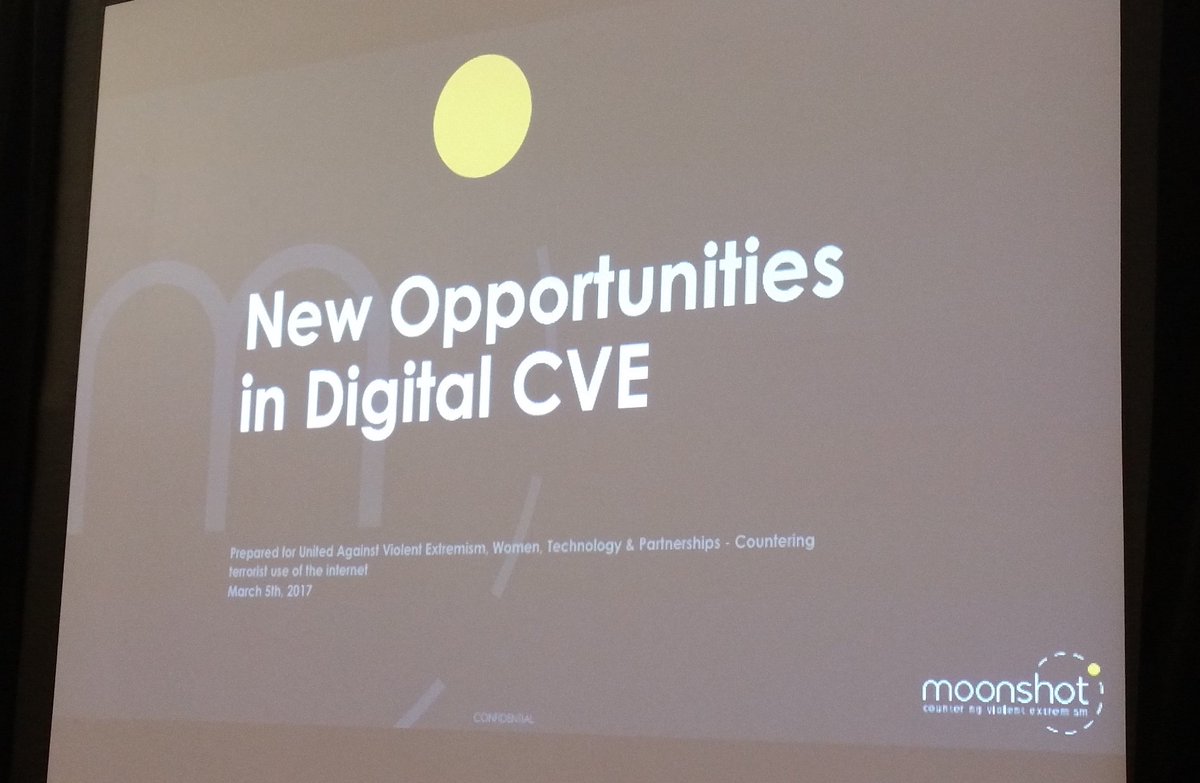 SecDevFDN's tweet photo. Very creative approaches coming out of @MoonshotCVE as shared by @vidhya_ra #CVEOttawa @UN_CTED @ict4peace https://t.co/lflWSz2pkT