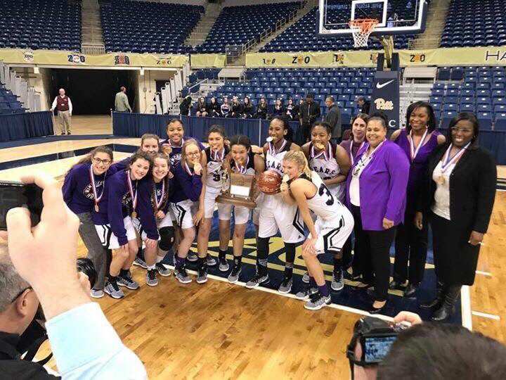 raeprunty's tweet photo. @WT_GirlsBball - so proud of them! WPIAL champs! 🥇🔥 @gia_thorpe https://t.co/cjh7S4tqUl