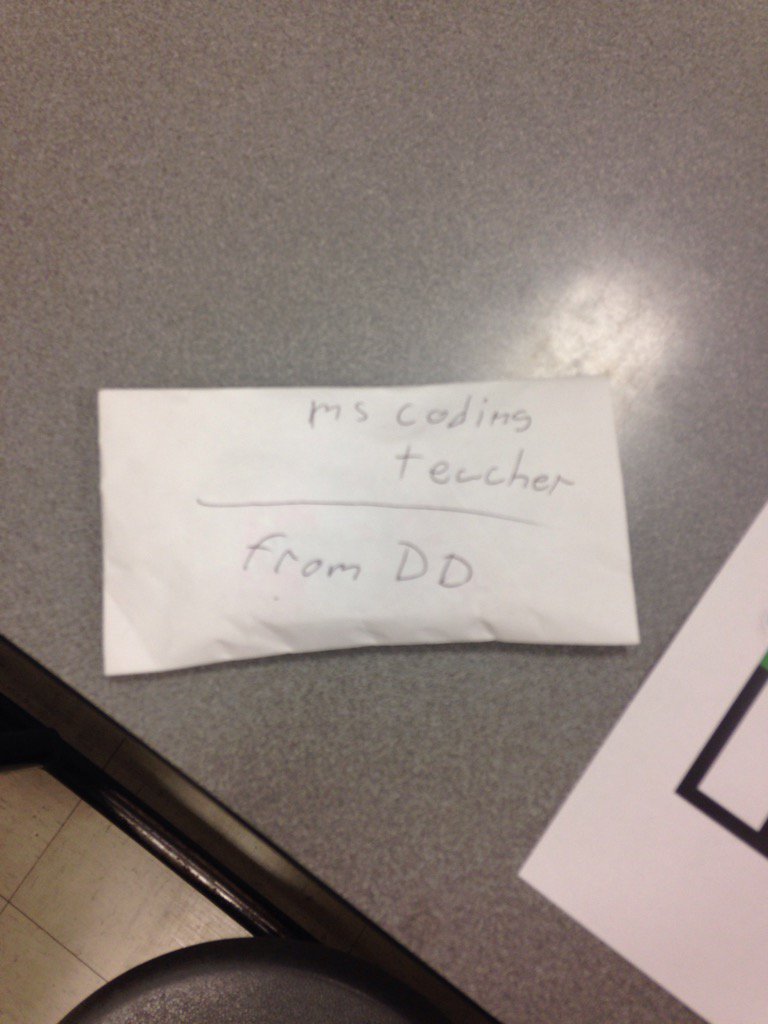 LightEduFires's tweet image. #valentines from a 2nd grader! How cute is this! #codingteacher @SuchySarah #lovemyjob