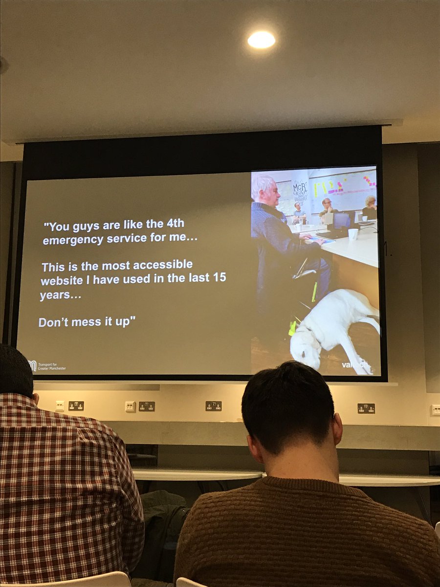STMdigital's tweet photo. Great talk at @nuxuk tonight about the launch of the TFGM beta site. Especially liked the section about accessibility! https://t.co/bKznFwkrDS