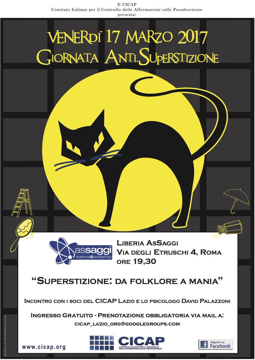 _Rodolo_'s tweet image. GAS Giornata Anti Superstizione  @cicap @libreriasSaggi