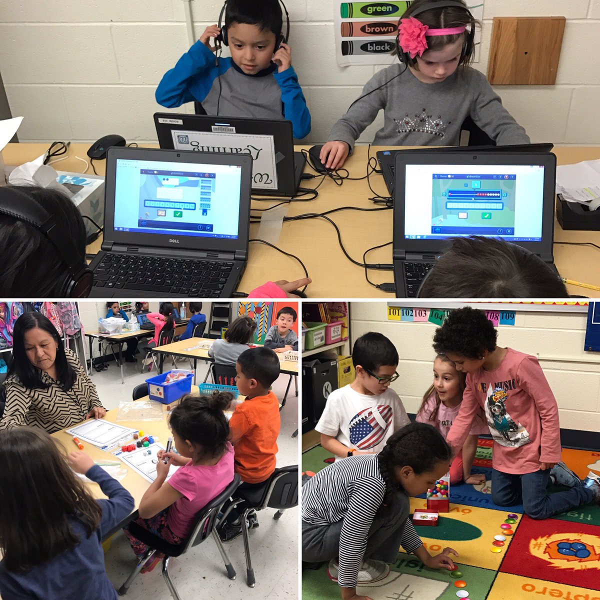 LAES_Bonilla's tweet photo. Our kindergarteners love math stations! We are learning, practicing math skills and having fun. #fun #math #learning https://t.co/mtbrUAXrQC