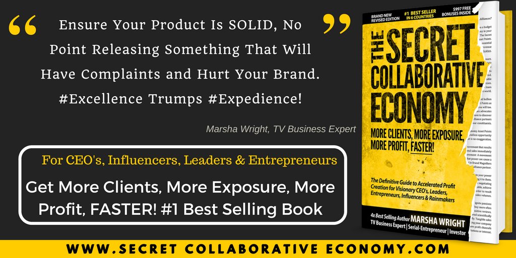 marshawright's tweet photo. #Excellence is always number 1, once you have this nailed find out how to grow and #succeed → https://t.co/4Q6JrX6NGd #business #marketing https://t.co/eH2QDREkk4
