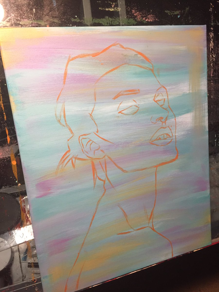 KIIDLOOT's tweet photo. She was on my mind, so I'm putting her on a canvas 🖌🎨 https://t.co/CyvpcWfHT9