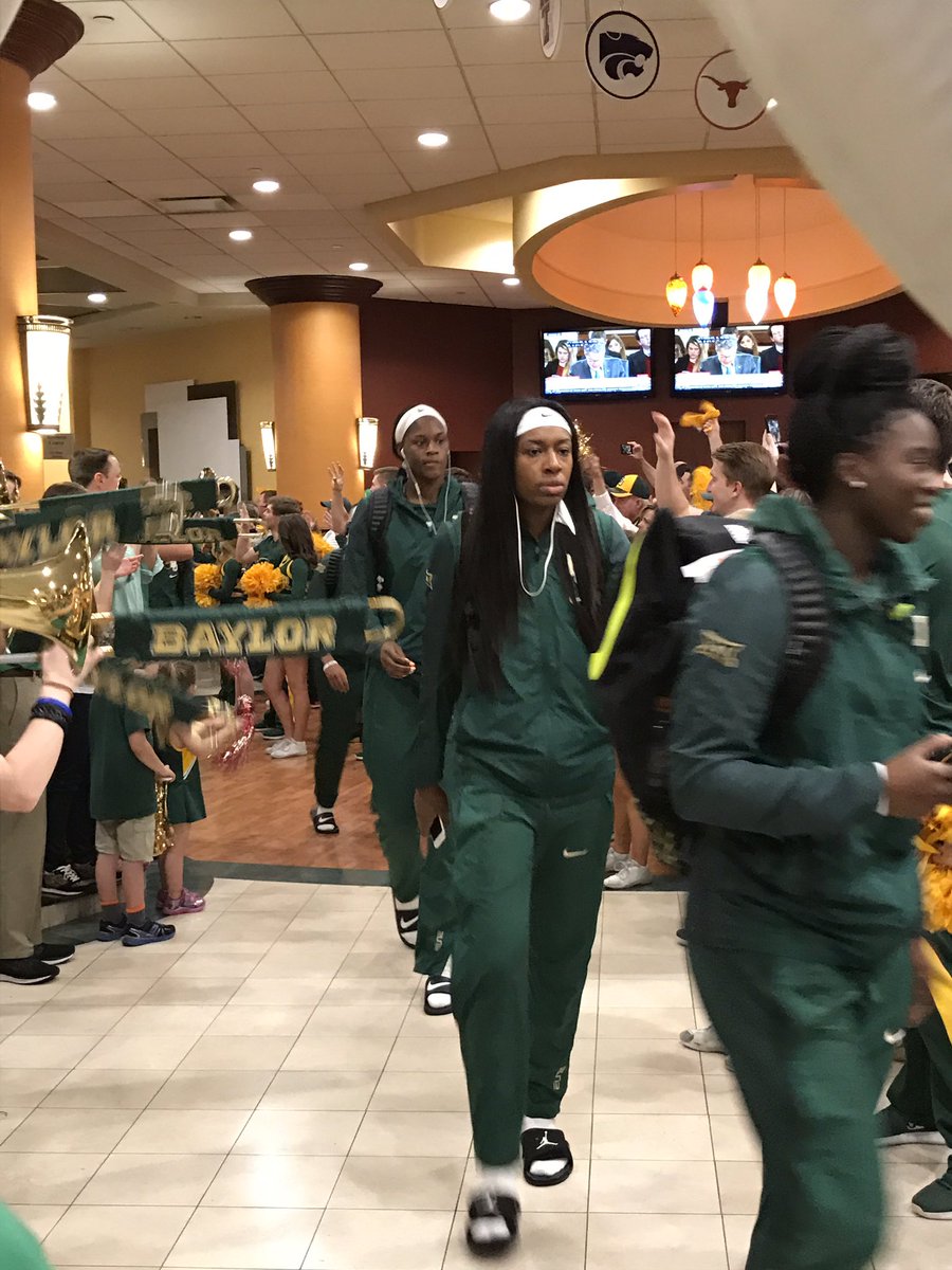 BU_Courtside's tweet photo. Its Championship Monday! #TeamSendOff #Big12WBB #LOUDER https://t.co/ukoThmM5yW
