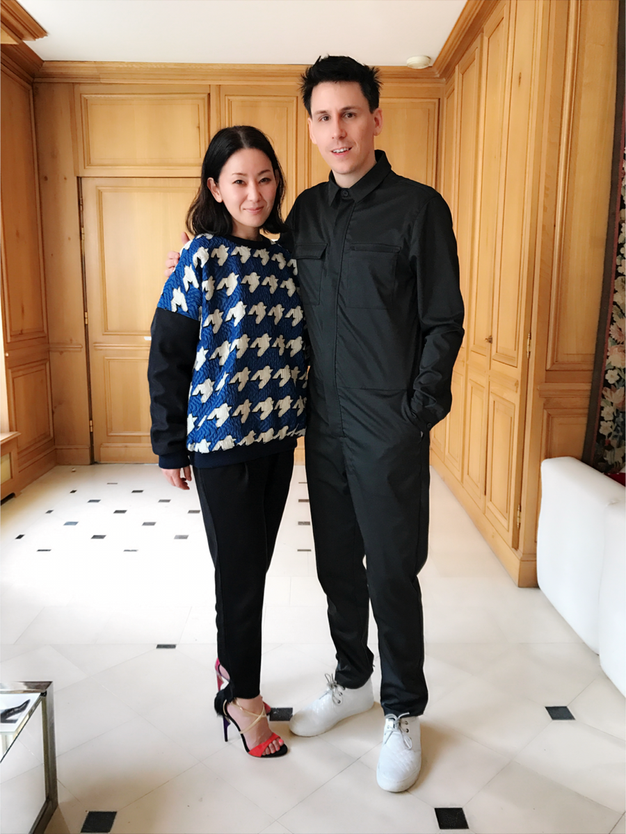 Hello from Jerome in Paris, where he's busy debuting his A/W 17/18 collection. #parisfashionweek.