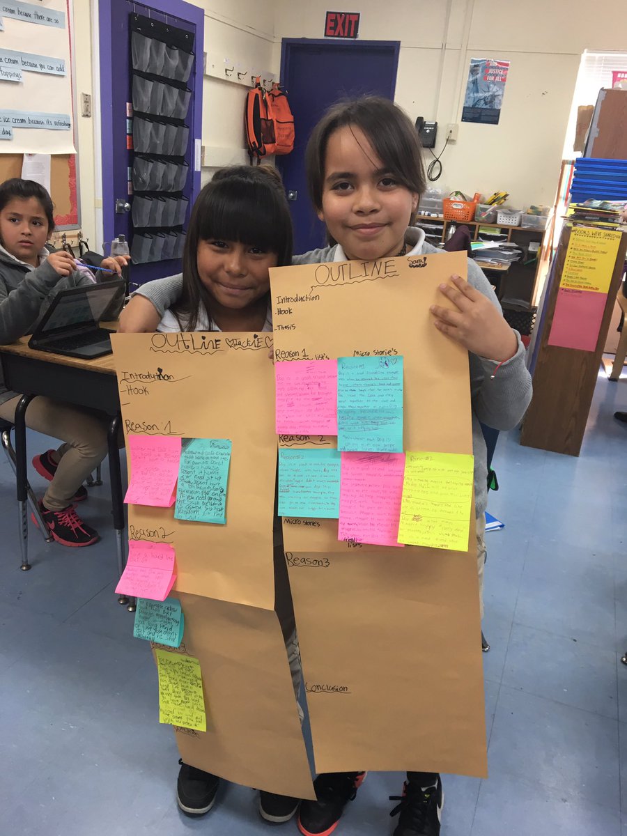 MsHardinger's tweet photo. Fun to see kids so proud of their literary essays beginning to take shape today. #tcrwp https://t.co/YF5kOJraTU
