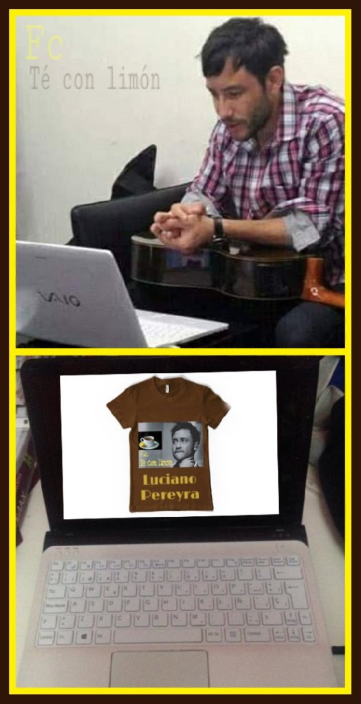 Fc_TCL's tweet photo. @LucianoPereyra dando el ✔👍 a nuestra remera!! 😂 #TéConLimón FC https://t.co/ZkXlVFXOXQ