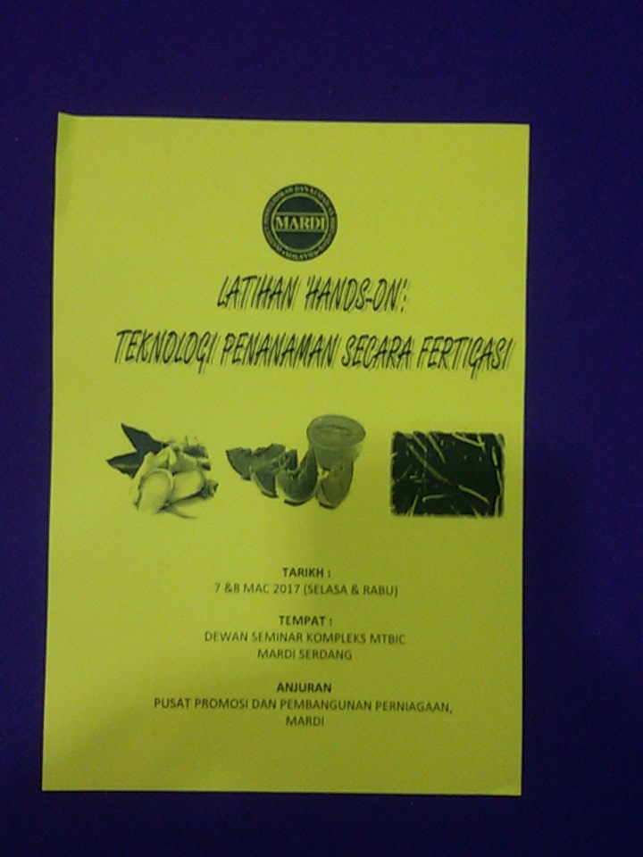 taufek80's tweet photo. Penyampaian Teknologi Fertigasi @MARDItweet. Dibintangi oleh @ysuhaimi https://t.co/upoR6gMqjO