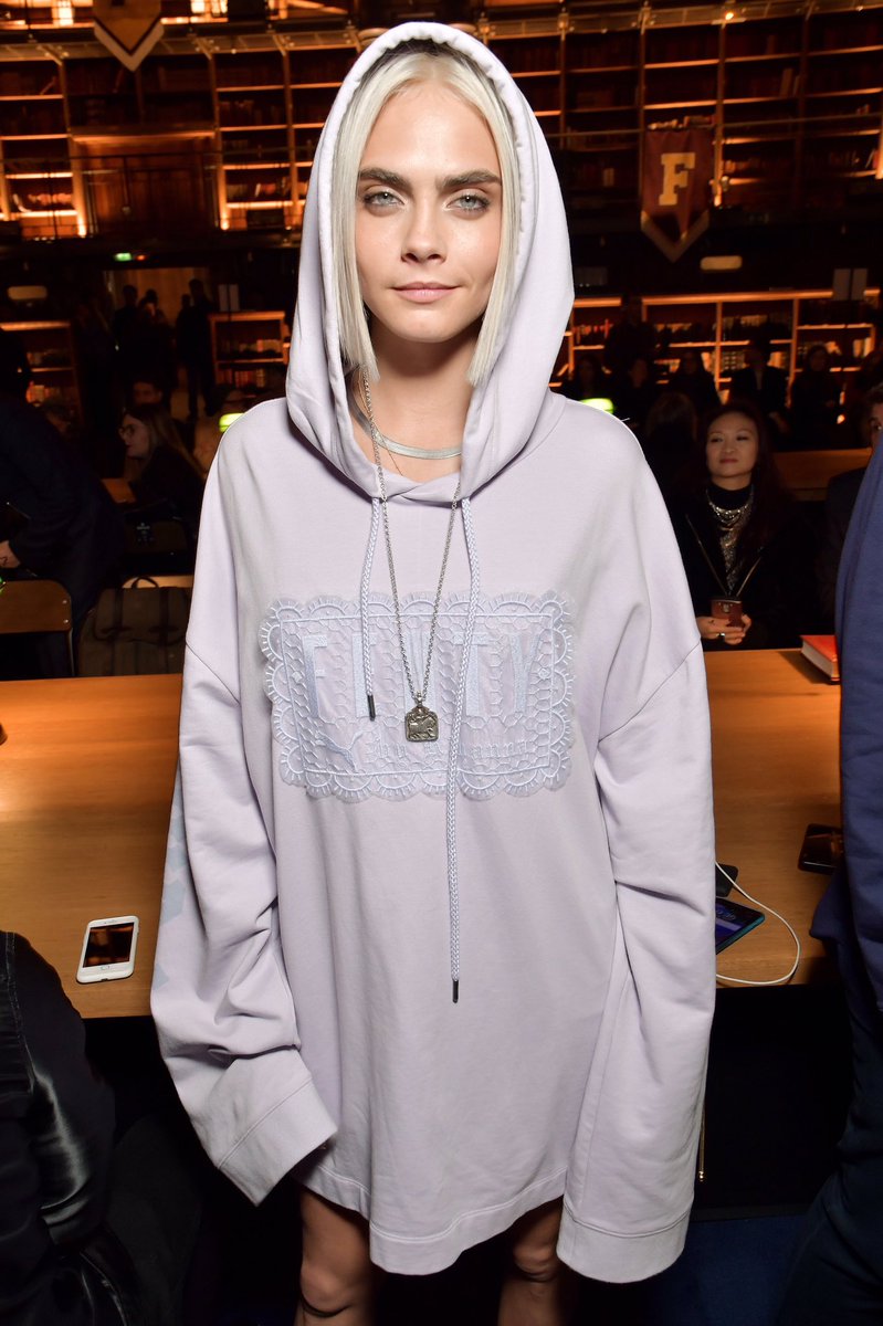 March 6: Cara Delevingne at Fenty x Puma Fashion Show at #PFW