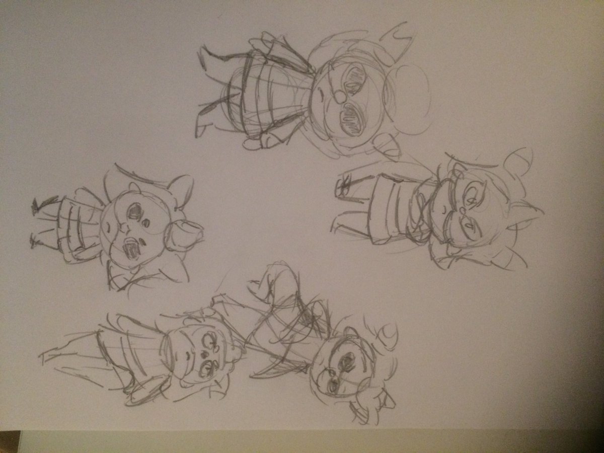 Cakeprediction's tweet photo. I'm a shit artist but I drew some doodles of Momo, a character of @RatCasket 's game Kerfuffle because the game rocks https://t.co/WBmRgR2AmO
