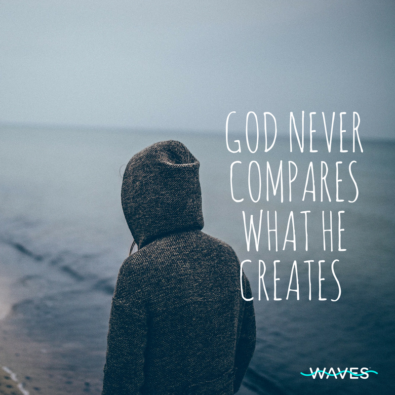 wavesinaction's tweet photo. Don't let comparison trip you up. There's no such thing in God's eyes. #WAVESINACTION https://t.co/FY9Lz7iKVm