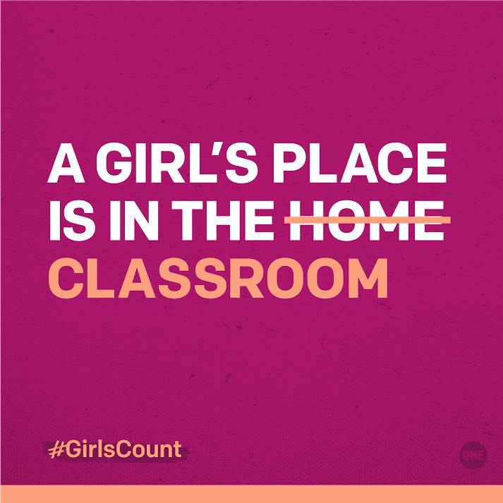 LeanInOrg's tweet photo. Educating one girl for one day costs less than a loaf of bread or a newspaper. It’s a small investment that can change the world. https://t.co/gbhBHkdcEM