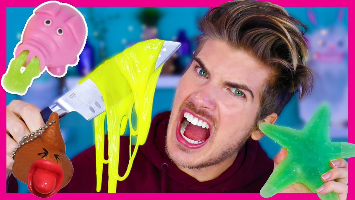JoeyGraceffa's tweet photo. 🔪 CUTTING OPEN SUPER SATISFYING STRESS TOYS! 🔪 https://t.co/tso8T6dhlR https://t.co/WpjnhwLAV7