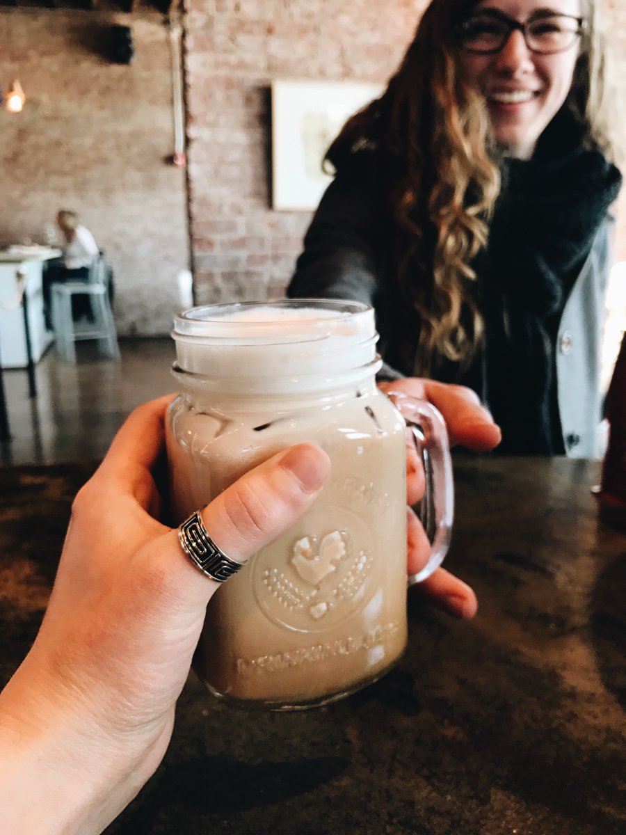 NeidhammerCC's tweet photo. Iced Dirty Chai is her go-to. Whatโs yours? // #neidcoffee #drinkindy #neidhammer #dirtychai https://t.co/7JD9VnEBAm