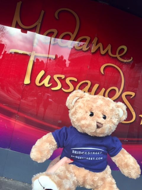 BridgeStreetApt's tweet photo. Off he went, the next city was his aim. To hang with wax figures, who also had fame. WherOhWhere is #BridgeStreetBear? https://t.co/gHMAUZK1Xe