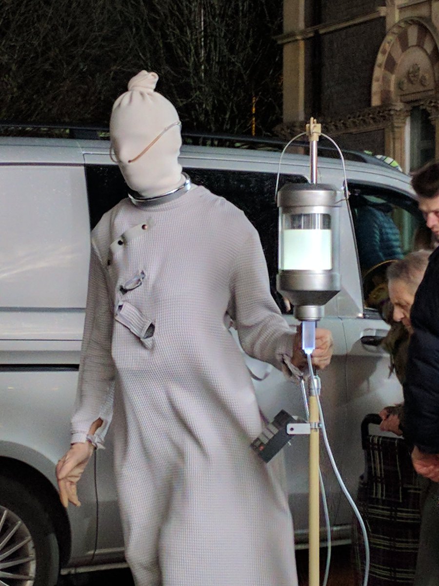 Partially converted cyber slaves called Topknots #dwsr #Cybermen
