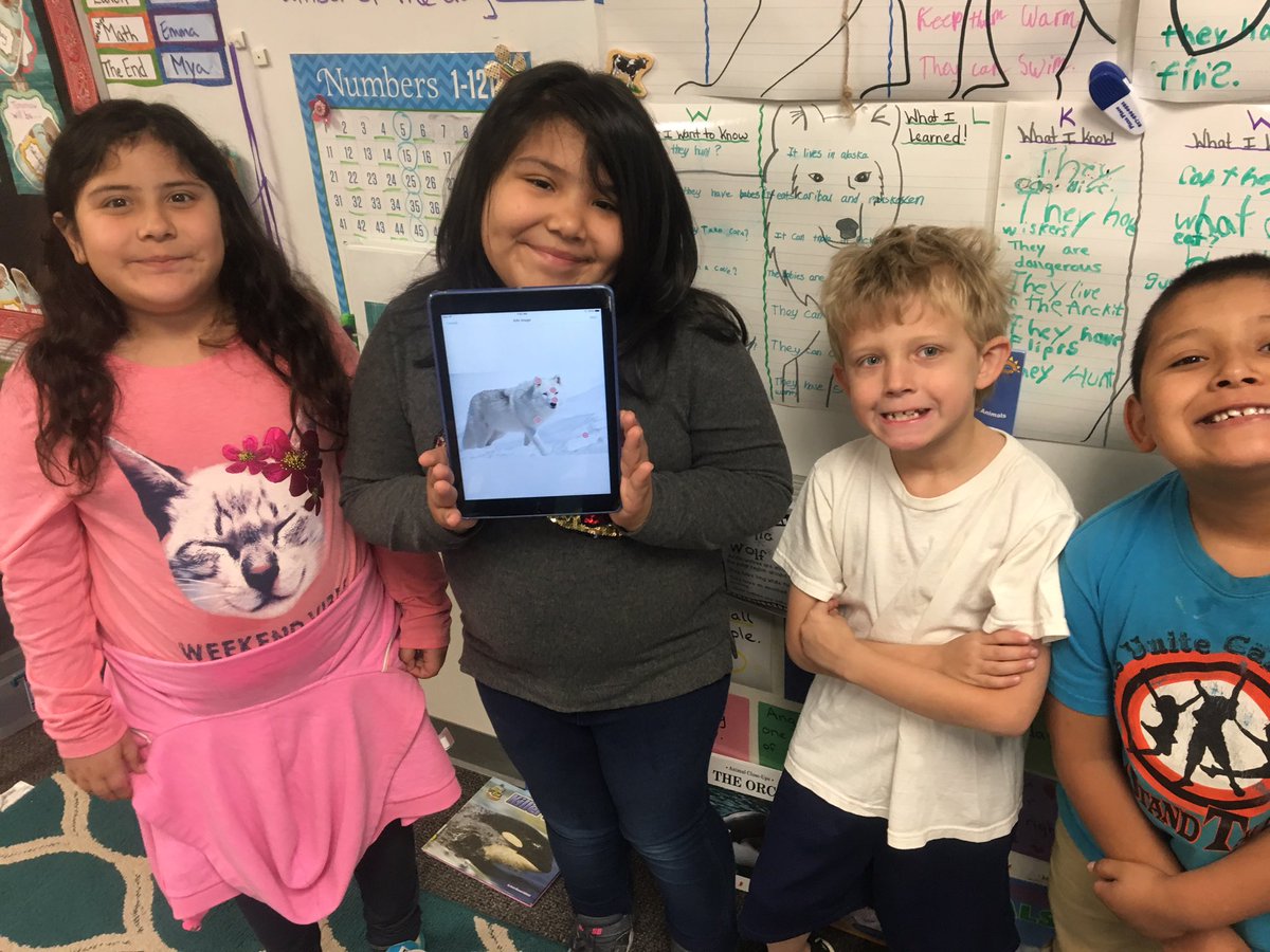 ltdallman's tweet photo. Using Thinglink to describe our polar animals! Bringing technology into the classroom!! @JSeguinElem #whywisd https://t.co/5DvKSKIsIb