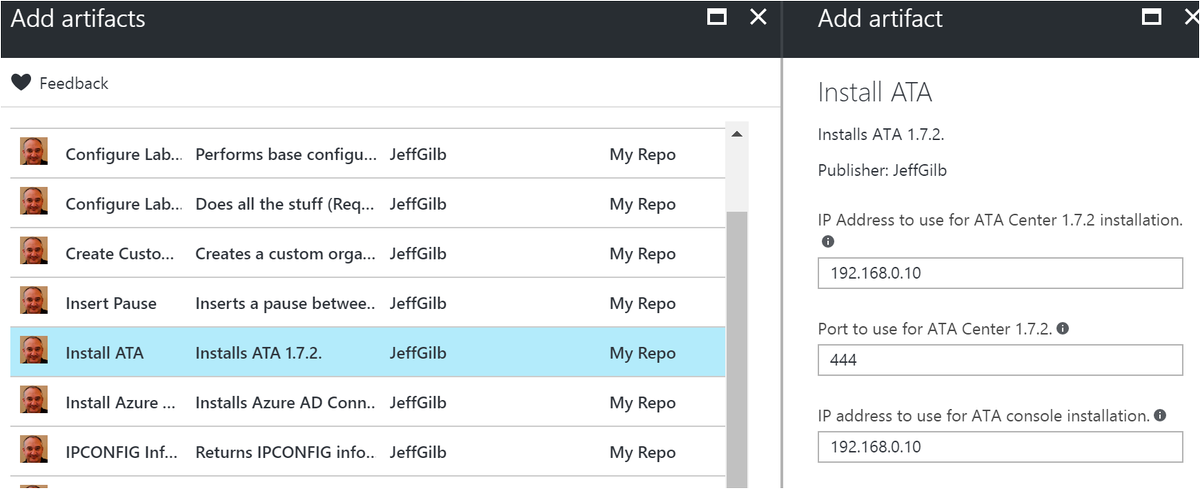 JeffGilb's tweet image. Today ATA Center installation, tomorrow the lightweight gateway! #AzureDevTestLabs #ATA blogs.technet.microsoft.com/enterprisemobi…