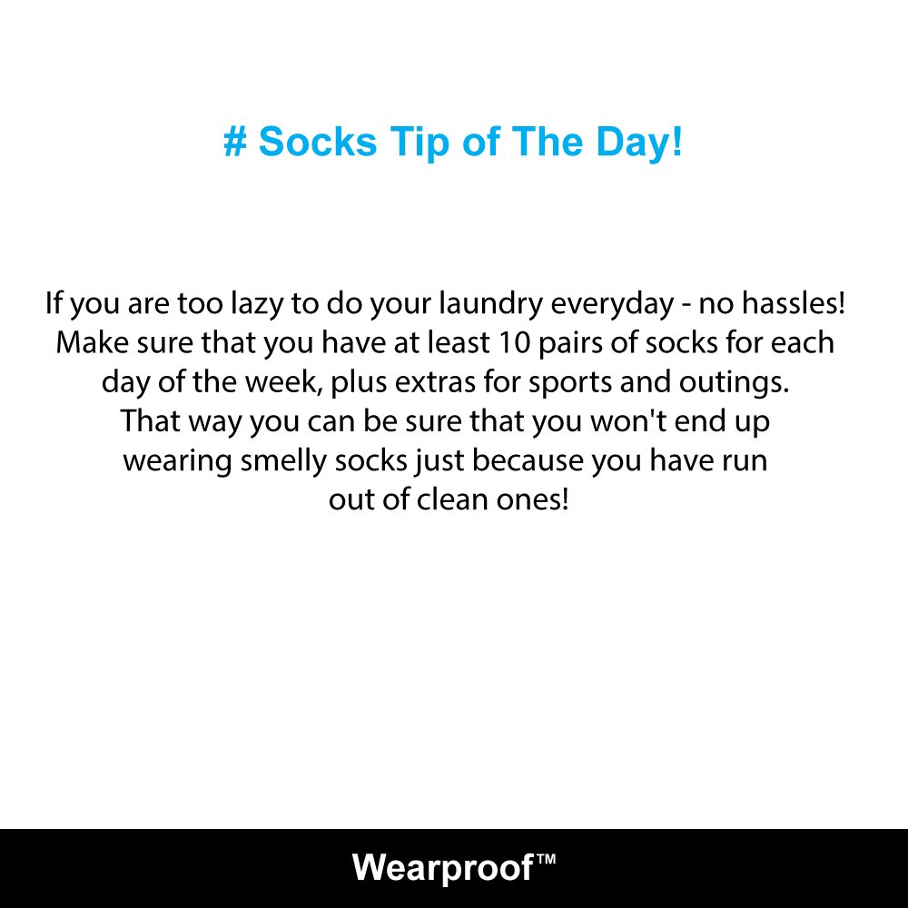 wearproofsocks's tweet photo. #WearproofSocks #TipOfTheDay #MakingLiveEasy #Socks #AustralianMade #SocksLovers #QualityAustralianMadeSocks https://t.co/4LJB2GYK7r