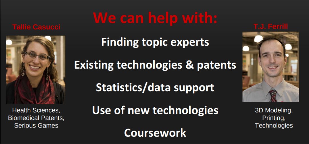 EHSLibrary's tweet photo. Information & innovation are a natural duo! Let the Libraries Innovation Team help you during #LITsessions @LassondeInst tomorrow 1pm https://t.co/NsQ5e0QomU