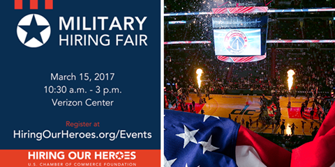 We’re joining <a href="/hiringourheroes/">Hiring Our Heroes</a> to host a free job fair for #veterans &amp; spouses on 3/15 at VC. Register: uschamberfoundation.org/event/washingt…