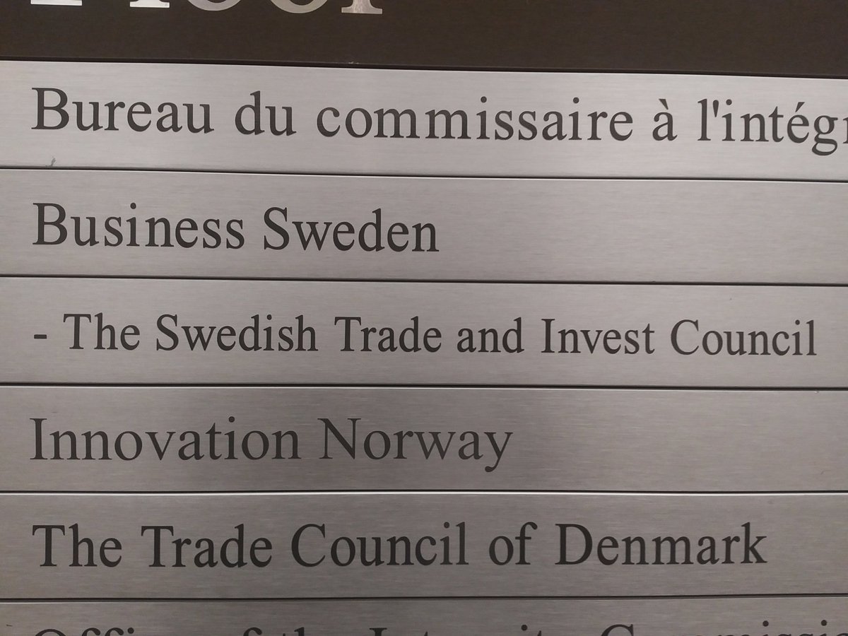 kara_nadim's tweet photo. Great mtg @BusinessSweden Toronto to develop a workplan of collaboration with our Swedish minex partners #PDAC2017 looking at land access https://t.co/jyEEVCPpl9