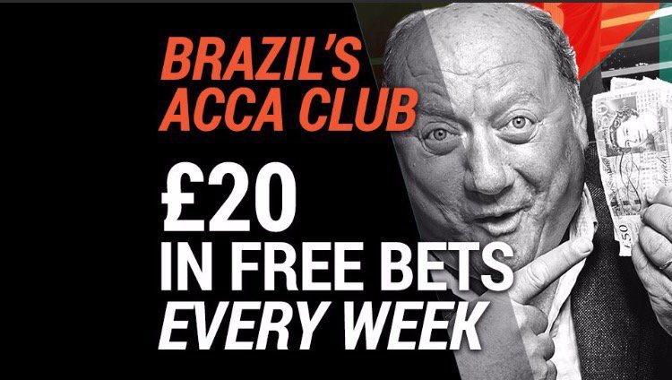 DemichelisTips's tweet photo. Bet £10 get £40 FREE tonight

PLUS .. £20 FREE every week!!

Open a BetOnBrazil account here: https://t.co/LA1EmdpGX1 https://t.co/iNNlDdNgbb