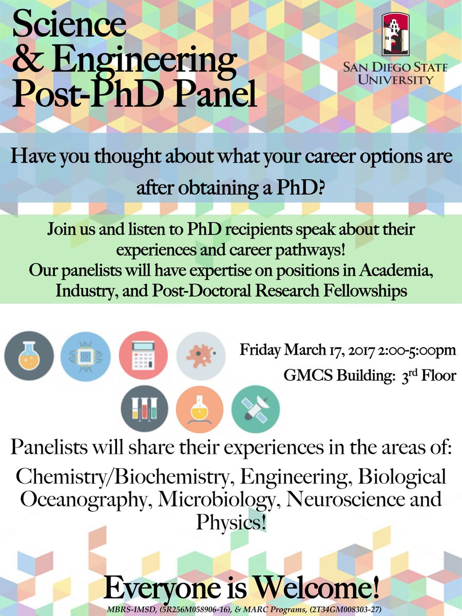 Save the Date - Post PhD Panel - Friday, March 17th