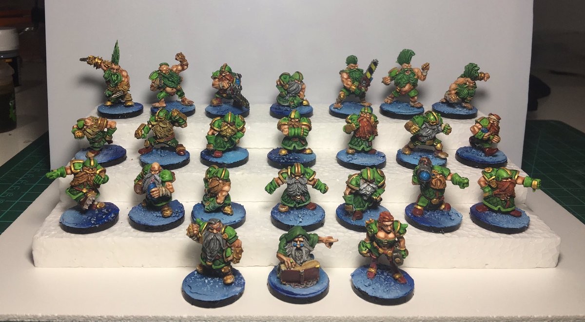 ElGoblinVolador's tweet photo. #MiniatureMonday
#LaMiniDelLunes

Equipo enano #BarrelRiders (Jinetes del Barril)

@Iron_Golems

#BloodBowl https://t.co/rdbHtyKRJt