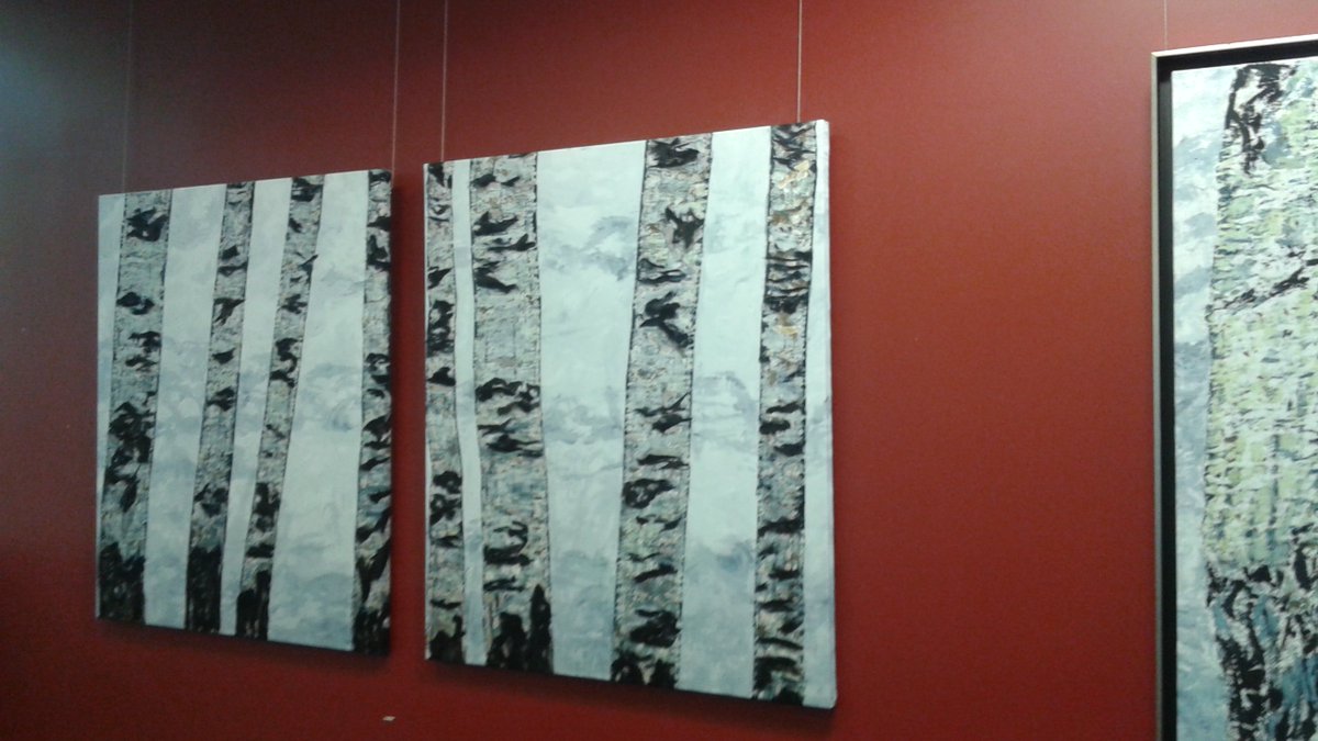 SusanFae's tweet photo. Lynda Williamson, Calgary artist #contextural #calgarypubliclibrary
View images at #Crowfootpubliclibrary or #susanfaeart
#textile #Artist https://t.co/VULBYUxK9q