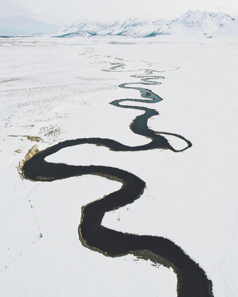 Owens River #fromwhereidrone ⌘ 📸 by: <a href="/sarahattar/">sareta attar</a>