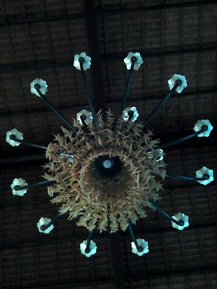 joeedfrondozo's tweet photo. A fascinating view beneath chandelier here at Espacio Verde El Comedor.  #EspacioVerdeResort #RoxasCity #CaptivatingCapiz https://t.co/LXwmrxJJFT