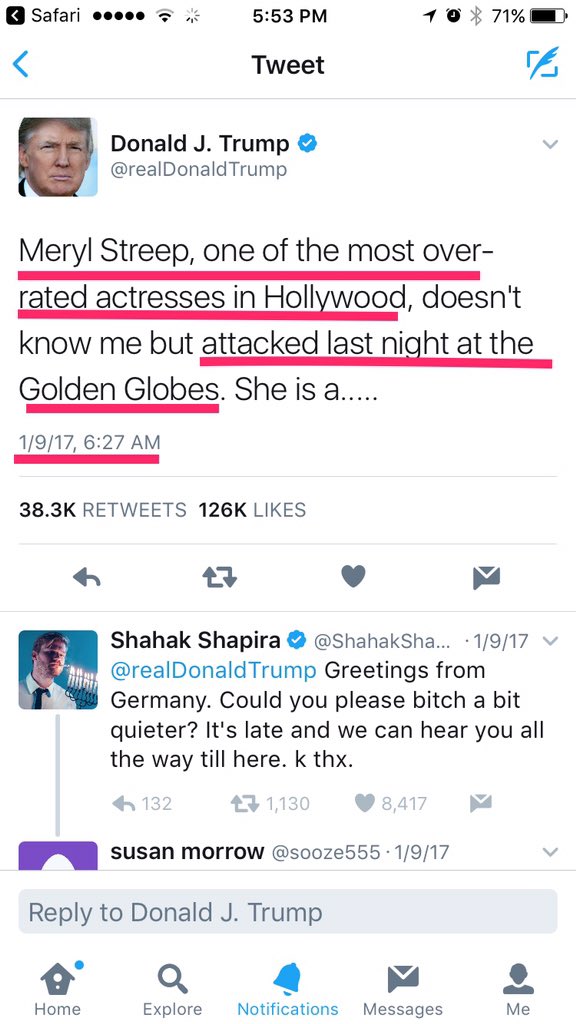 DonaldDrumpf___'s tweet photo. Donald Trump is the most predictable person on the planet. #Twice @realDonaldTrump https://t.co/z4XgW6rV96