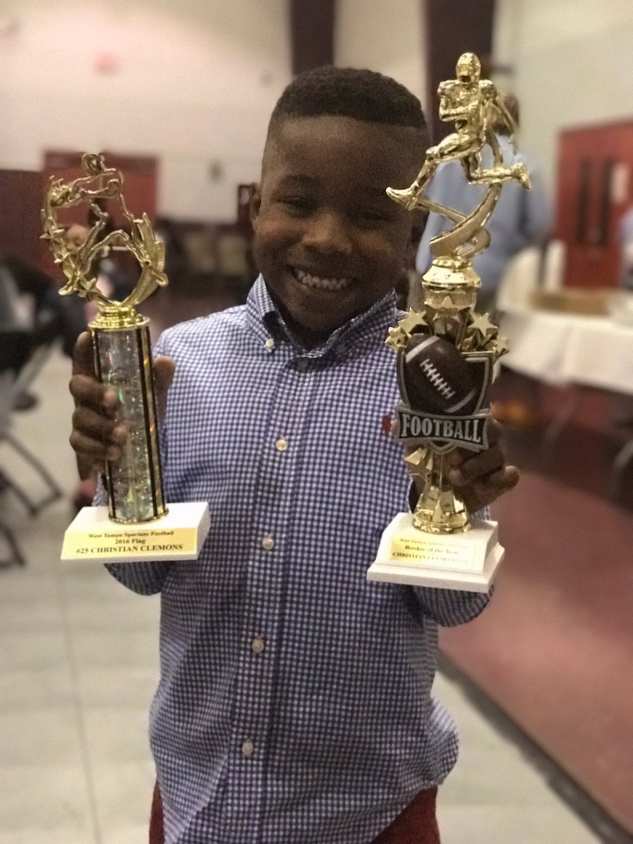 My 5 year old nephew, Christian Clemons, was awarded Rookie of the Year! Congrats Christian &amp; keep smiling cause that's what we do!