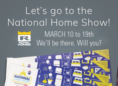 RoyalHomesCan's tweet photo. #NationalHomeShow is the largest NA display of innovative products &amp; great deals for all things home &amp; garden. Over 700 retailers &amp; experts. https://t.co/FdJYElIoKK
