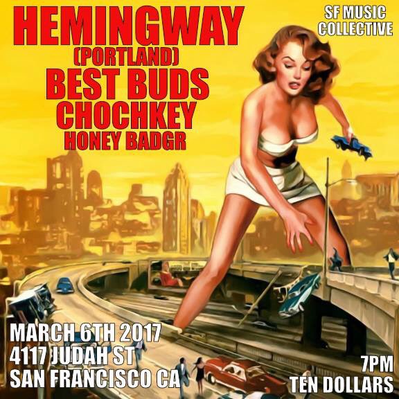 ChochkeyBanana's tweet photo. Come see us tonight at the honey hive in SF!!! https://t.co/ITBfIzMIH8