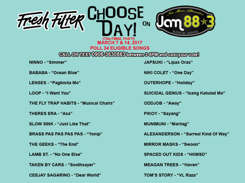 gggjoob's tweet image. Today we do Round 1 of #FreshFilter #ChooseDay Poll 34. Make your vote count!