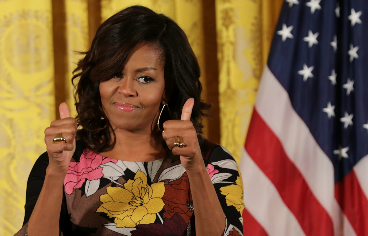nbcchicago's tweet photo. Former first lady @MichelleObama tweets message of support after @chancetherapper donates $1M to Chicago schools: https://t.co/i8WUZMwEzc https://t.co/QJlek313ef