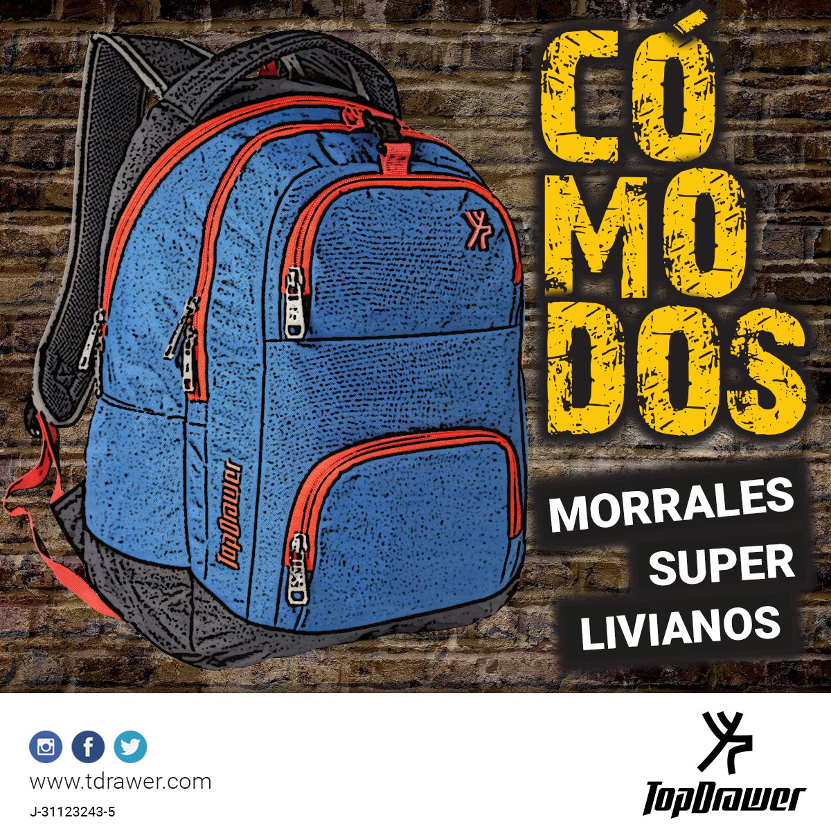 TopDrawerCom's tweet image. #MorralesSuperLivianos #MorralesCómodos #ContigoDondeQuieras Visítanos tdrawer.com
