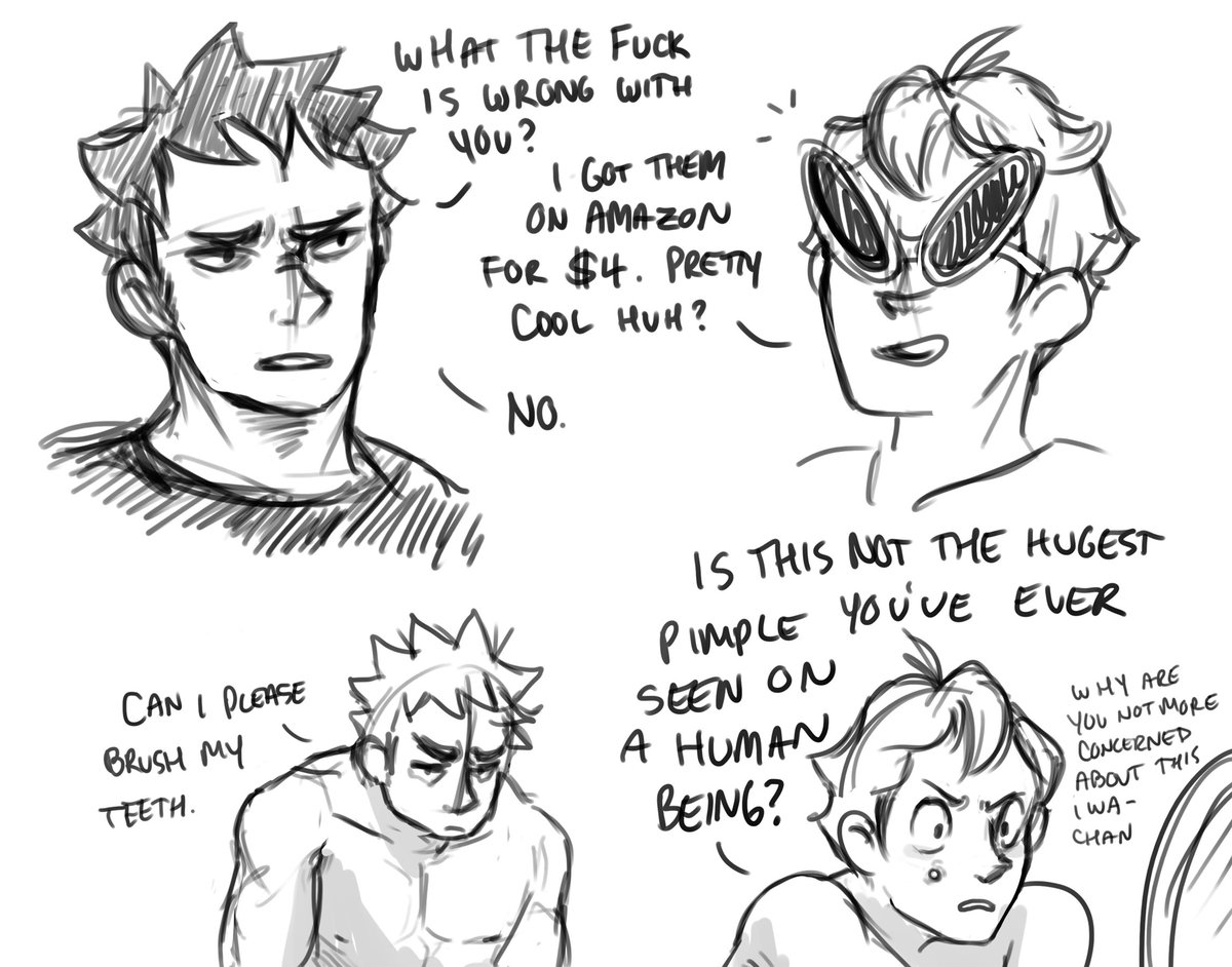 sunsteez's tweet image. i found some ridiculous iwaoi sketches too...what is even going on here