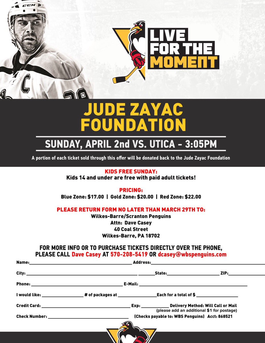 JogForJude's tweet photo. Join us April 2nd: portion of ticket sales will benefit #JZF AND it's pirate/princess day! We arrgh going to have so much fun @WBSPenguins! https://t.co/WwEZtXi3XJ