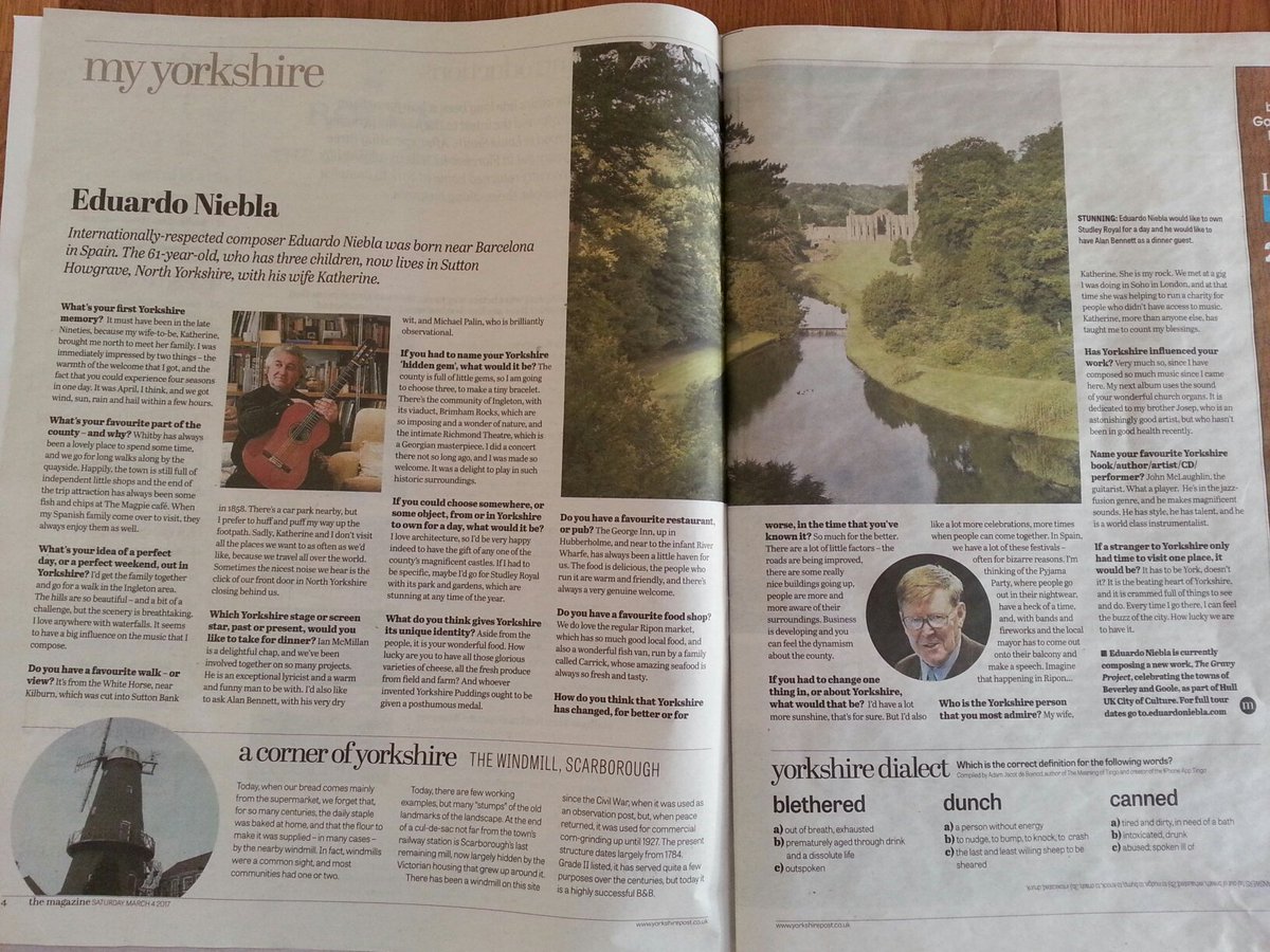 <a href="/BlaizeArts/">Blaize</a> <a href="/BriggArts/">Brigg Live Arts</a> <a href="/ArtERYLive/">ArtERY</a> - just sharing my interview in Saturday's <a href="/yorkshirepost/">The Yorkshire Post</a> - looking forward to the tour soon.