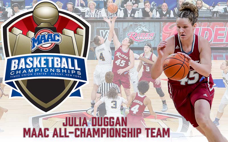 RiderAthletics's tweet photo. Congratulations to senior Julia Duggan of @RiderWBB on being named to the @MAACSports All-Championship Team #GoBroncs #MAACHoops17 https://t.co/RW5TwiFHx7
