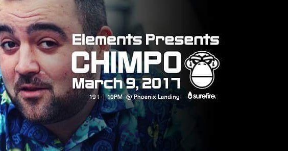 AmiDuVide's tweet photo. This week @chimpomcr makes his first stop on his first US tour at #elementsdnb with an ope… https://t.co/fjN0UcyiVV https://t.co/yQ5Y2VWzdr