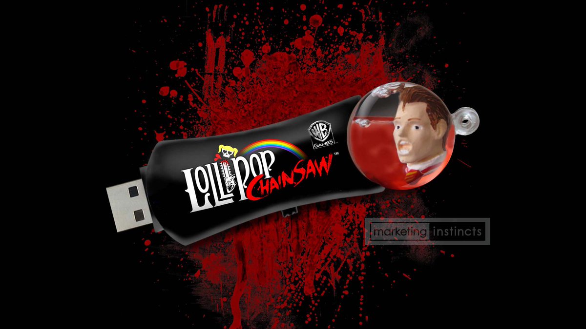 rlycoolswag's tweet photo. Cool USB flashdrive we produced for Lollipop Chainsaw last year! Contact us for all your marketing and swag needs! #coolestswag #gaming https://t.co/AvJRrPP3WN