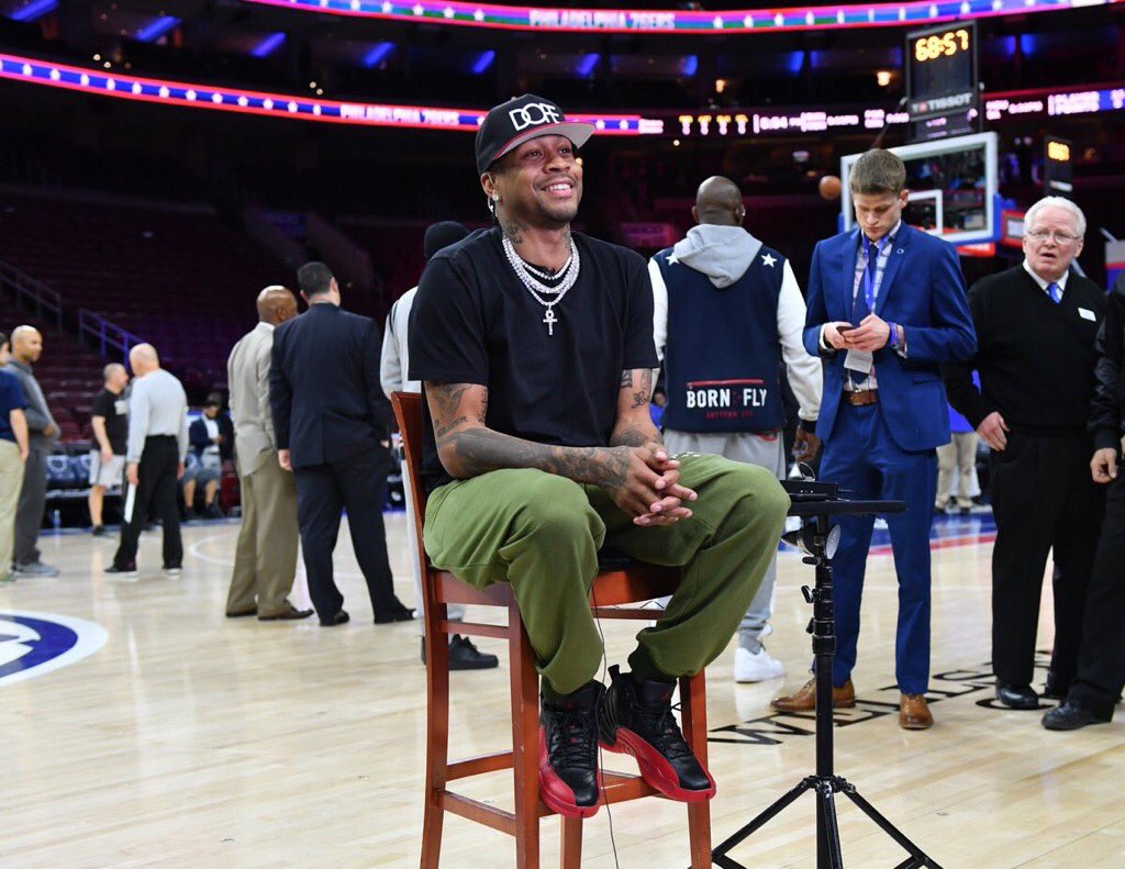 iverson wearing jordans